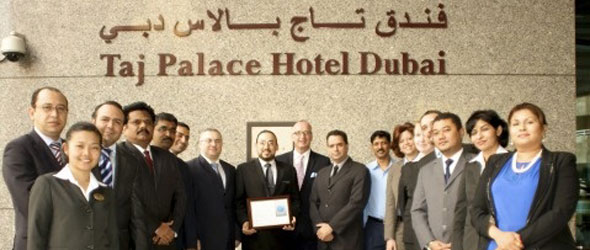 Taj Palace receives Silver Certificate